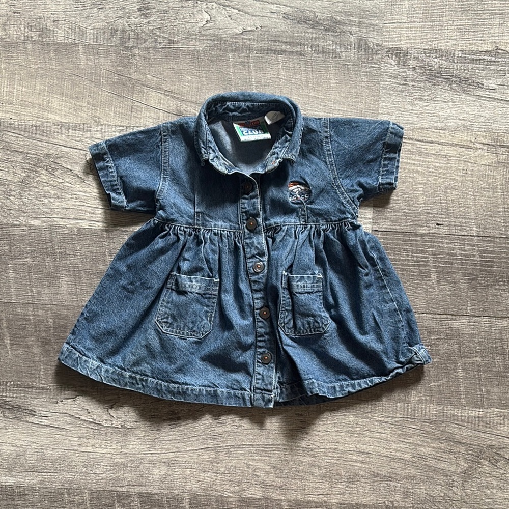 Vintage Broncos NFL Touchdown Club Denim Dress